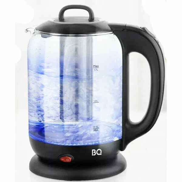 Эл,чайник BQ-KT1701G Черный (2200 Вт, 1,7 л, стекло)