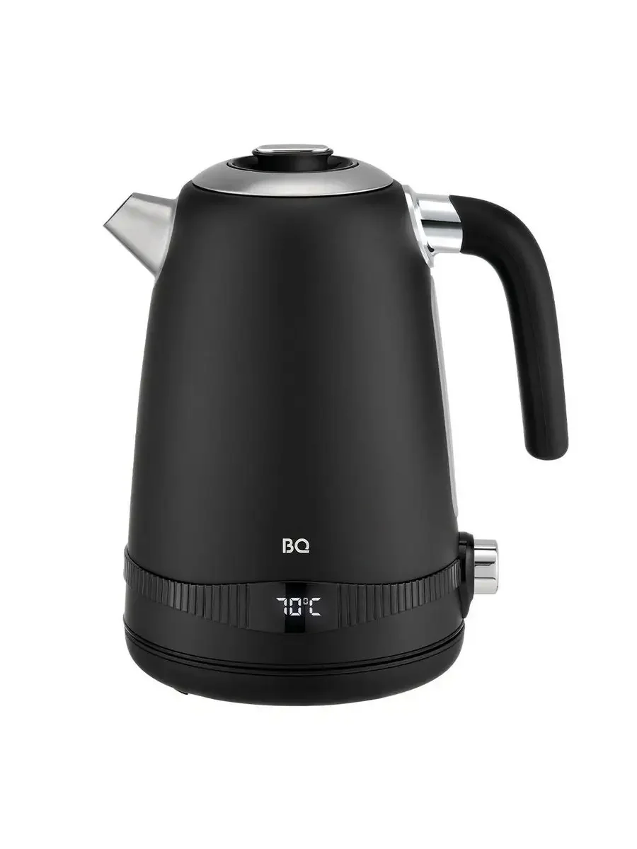 Эл,чайник BQ-KT1724SW Сталь-Черный (2200 Вт, 1,7 л, нерж)