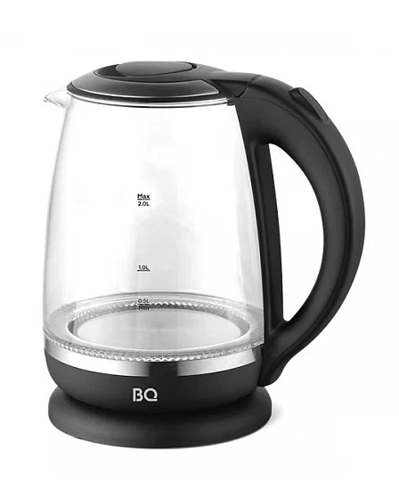Эл,чайник BQ-KT2049G Чёрный (2200 Вт, 2 л, стекло)