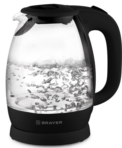 Эл,чайник BRAYER BR1026 (2200 Вт, 1,8 л, высокопроч.стекл, подсвет, автоот, моющ.фильтр)