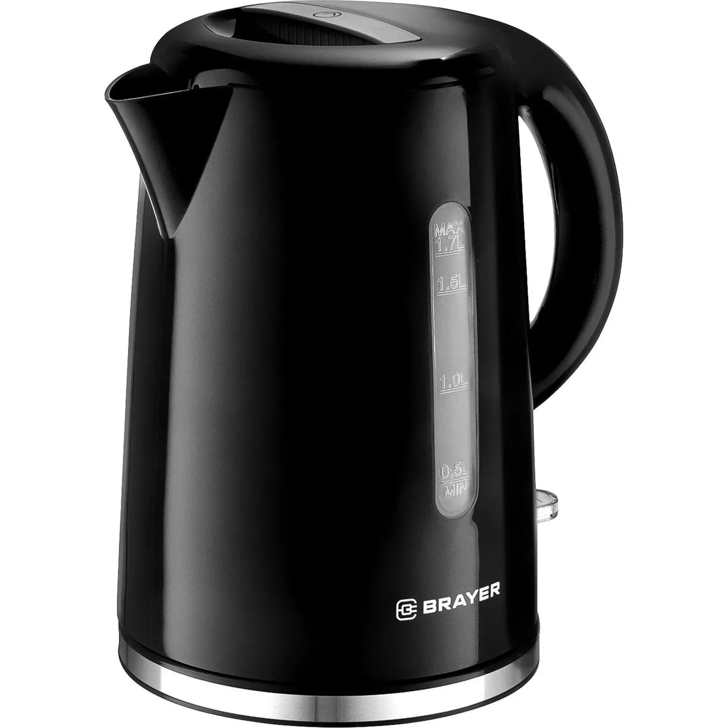 Эл,чайник BRAYER BR1032 ,2200 Вт, 1,7 л, пласт.корп,шкала,автооткл.при.закип,подсвет