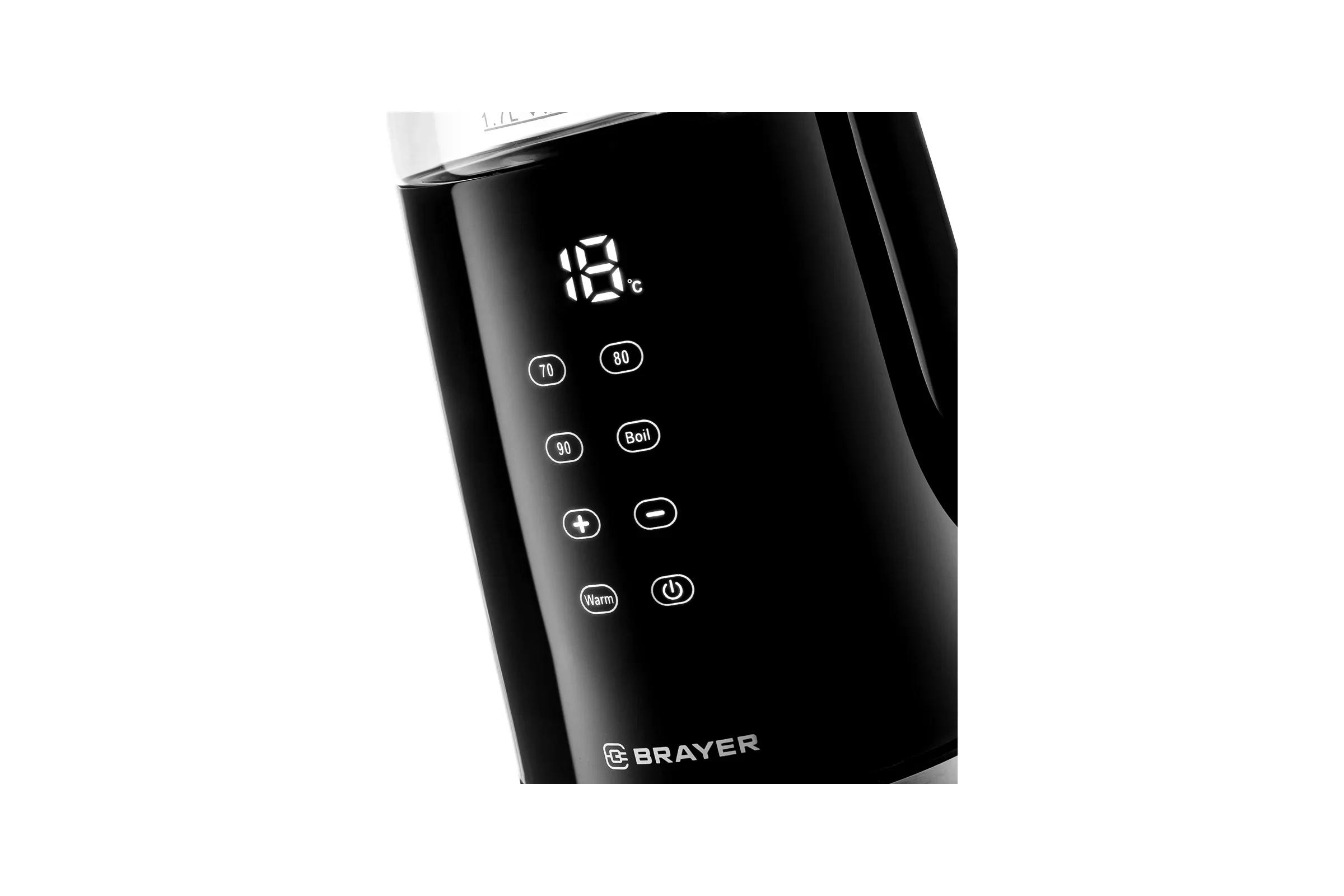 Эл,чайник BRAYER BR1037, 2200 Вт, 1,7 л, Cool Touch,автооткл.при.закип,LED