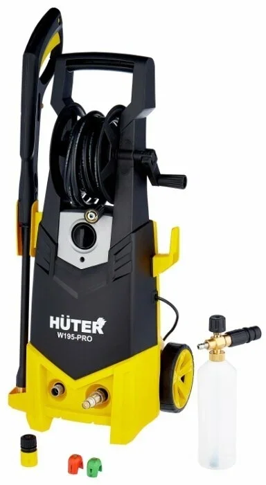 Мойка Huter W195-PRO 2,5кВт, 130-195 бар, вес 9,5кг.