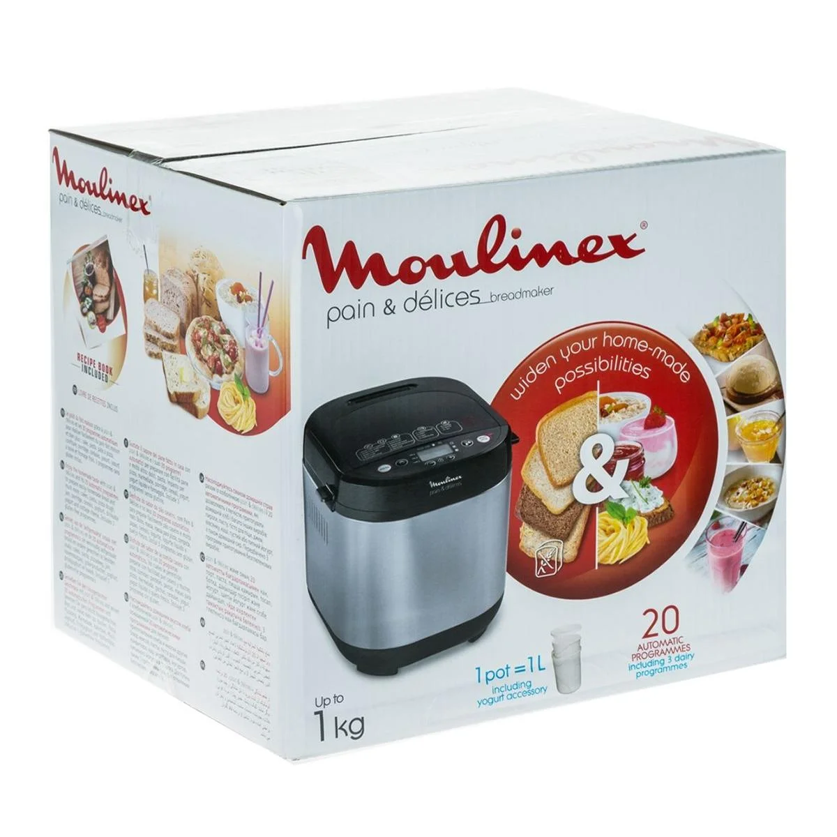 Хлебопечка Moulinex Pain & Delices OW240E30, черный/серый