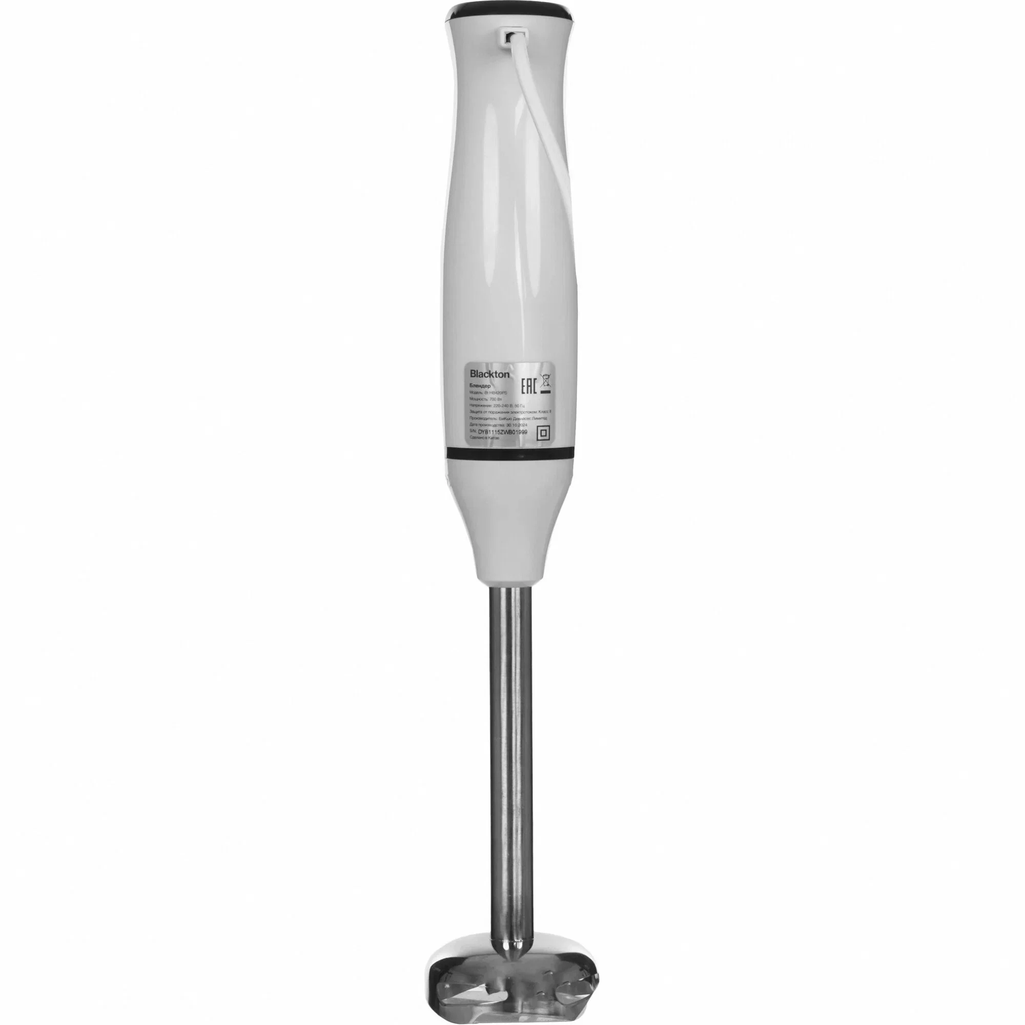 Погружной блендер Blackton Bt HB420PS белый/черный