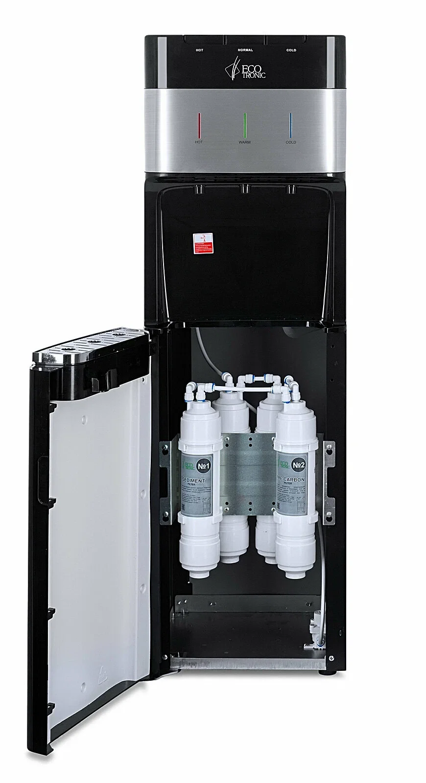 Кулер для воды Ecotronic M30-U4L black+SS front (ETK12358)
