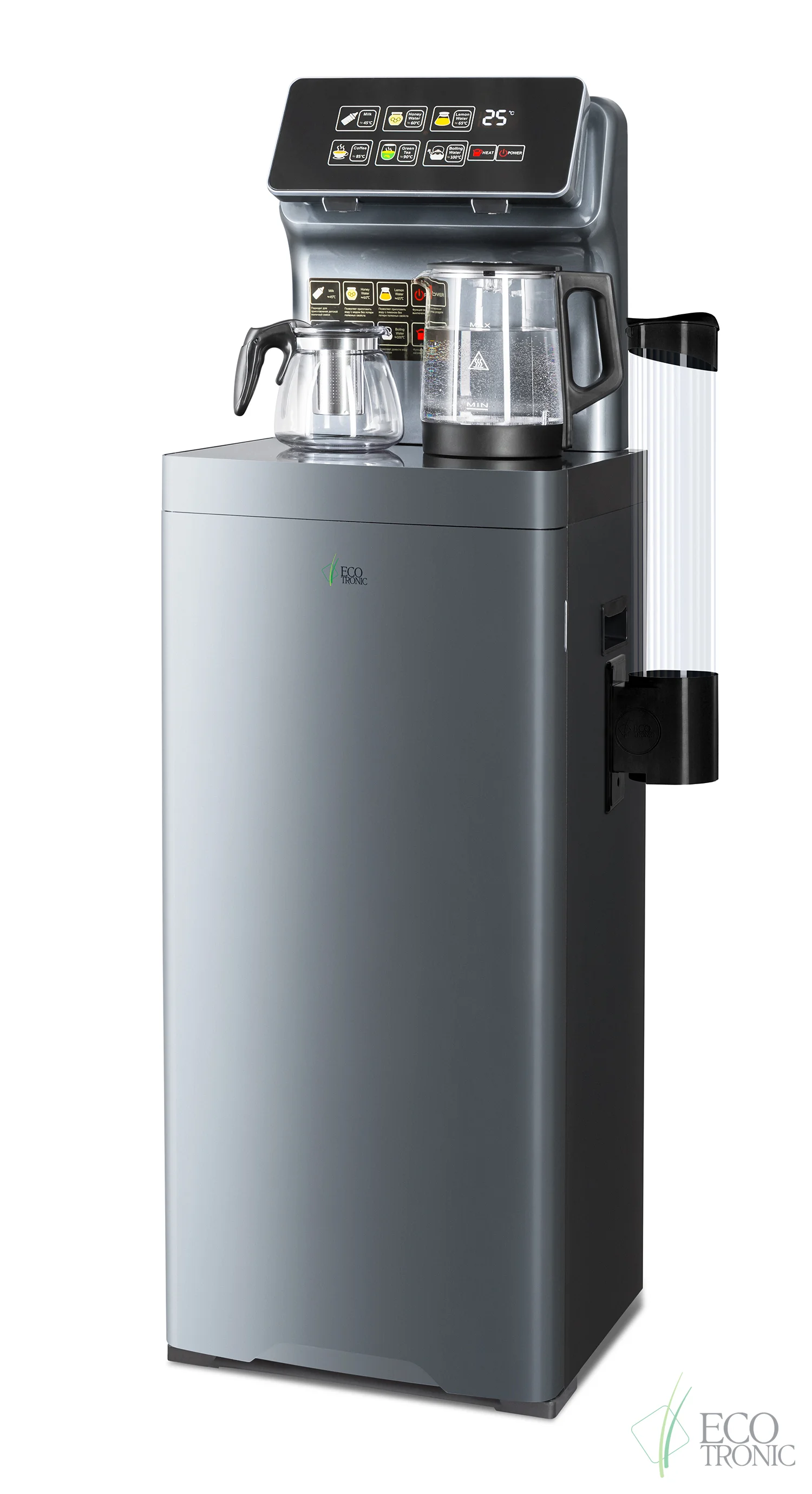 Кулер для воды Ecotronic TB15-LNR gold, с чайным столиком, напольный (ETK12595)