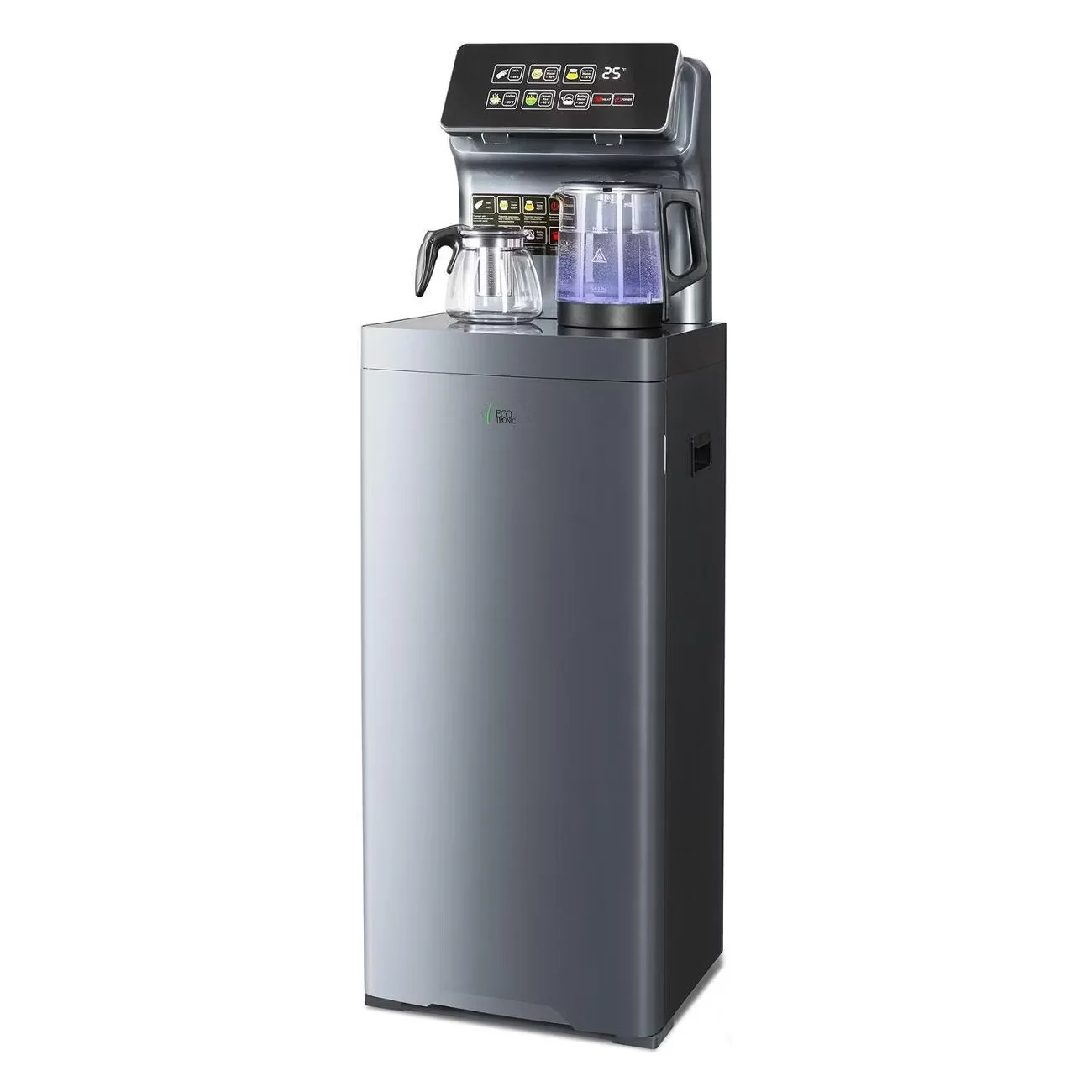 Кулер для воды Ecotronic TB15-LNR с чайным столиком, morandy gray, напольный (ETK12596)