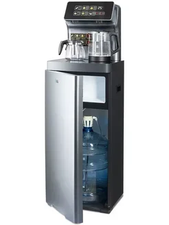 Кулер для воды Ecotronic TB15-LNR с чайным столиком, morandy gray, напольный (ETK12596)
