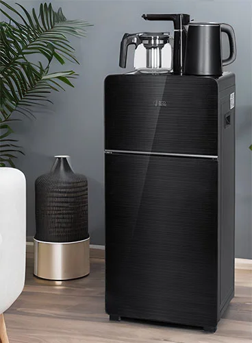 Кулер для воды Ecotronic TB18-LE black, с чайным столиком (ETK12624)