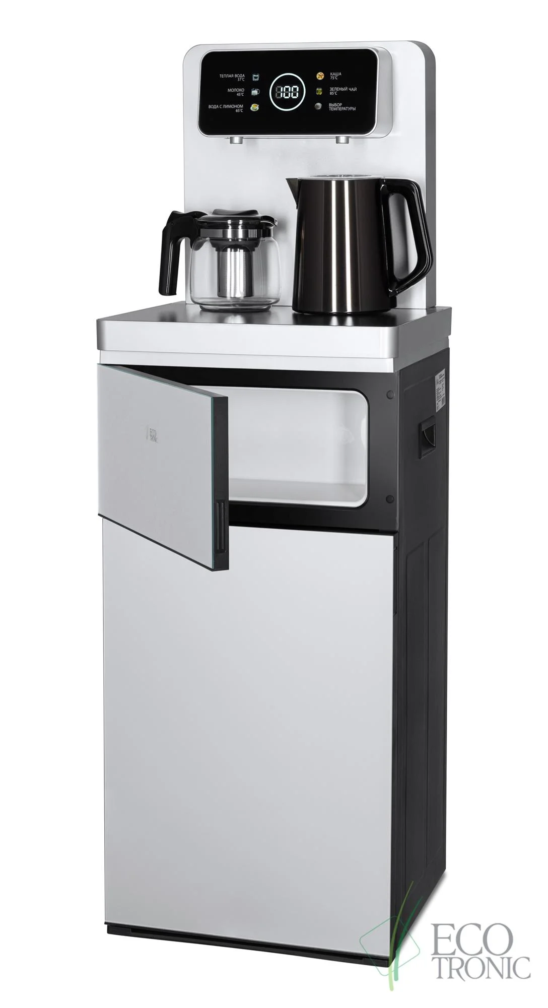 Кулер для воды Ecotronic TB19-LNR Arctic Grey, с чайным столиком, напольный (ETK12625)