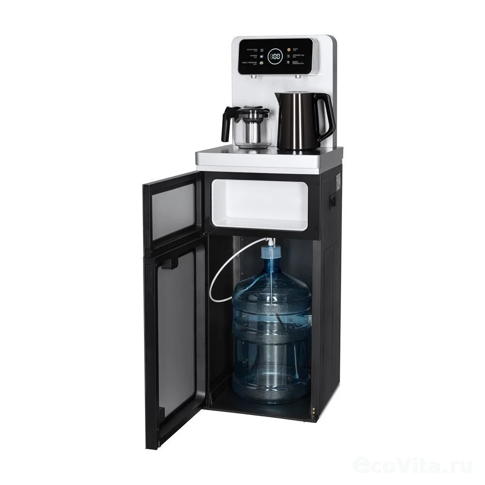 Кулер для воды Ecotronic TB19-LNR Arctic Grey, с чайным столиком, напольный (ETK12625)