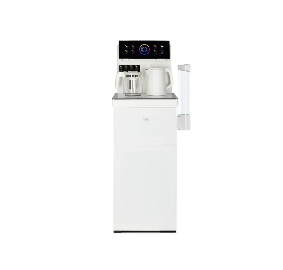 Кулер для воды Ecotronic TB25-LNR white, с чайным столиком, напольный (ETK12620)