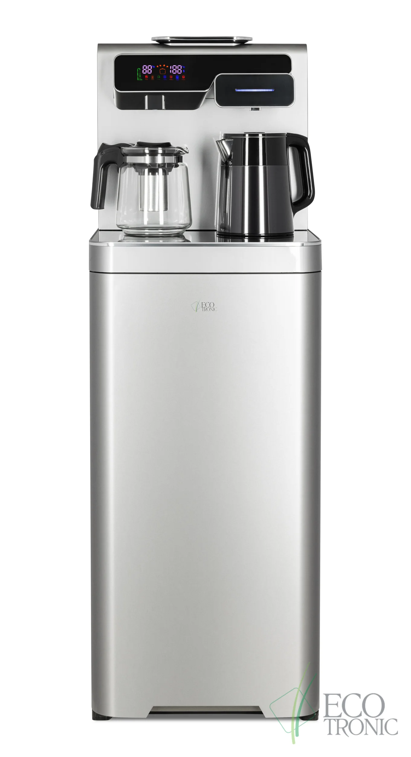 Кулер для воды Ecotronic TB44-LE silver, с чайным столиком, напольный (ETK12627)