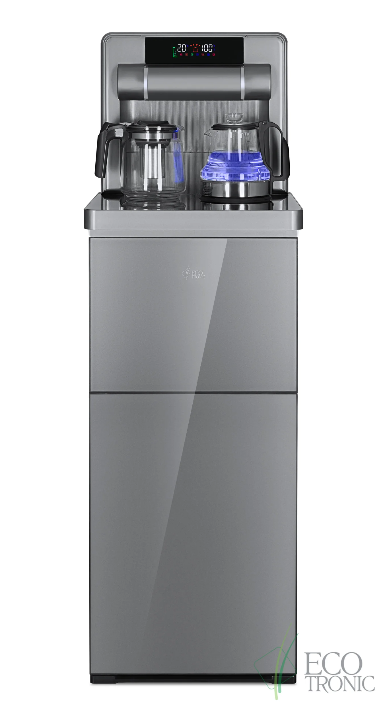 Кулер для воды Ecotronic TB50-LNA grey, напольный, с чайным столиком (ETK12724)