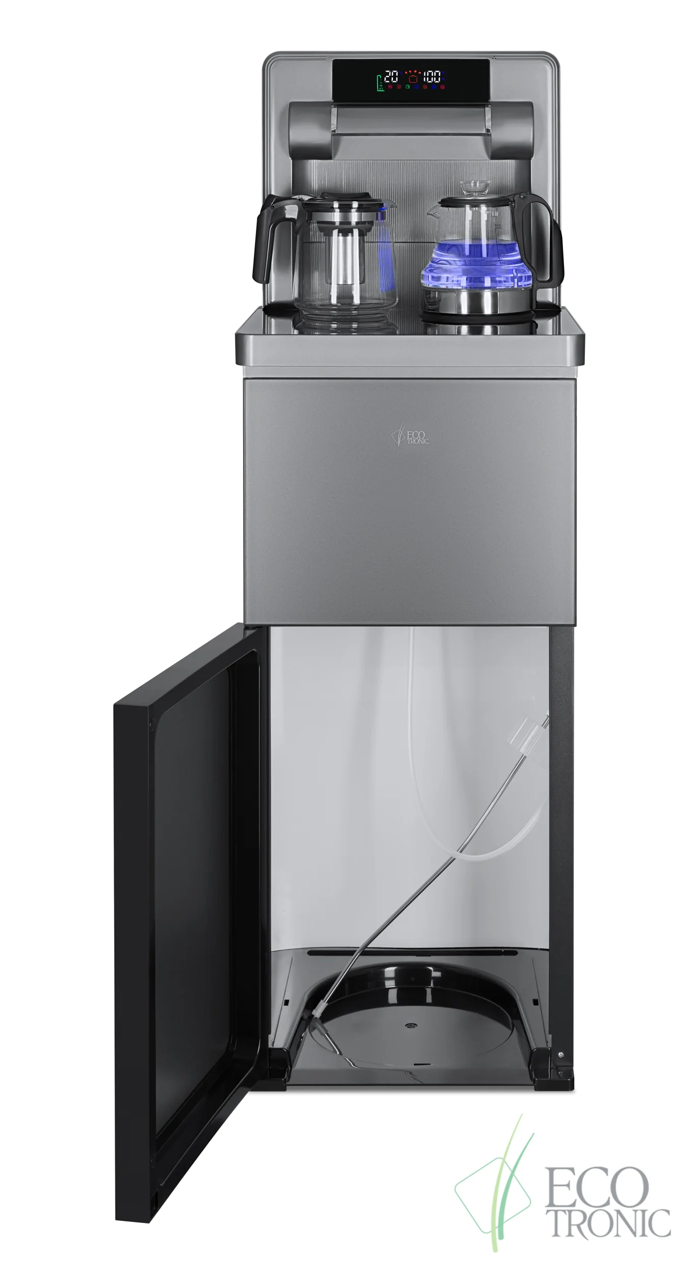 Кулер для воды Ecotronic TB50-LNA grey, напольный, с чайным столиком (ETK12724)