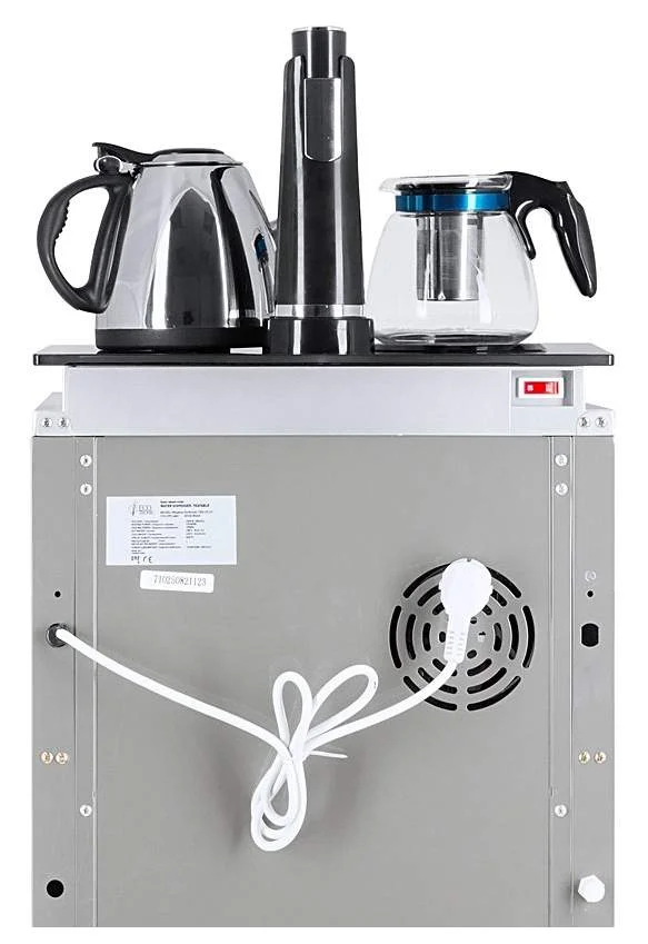 Кулер для воды Ecotronic с чайным столиком TB3-LE UV выкатной полкой и лампой UV