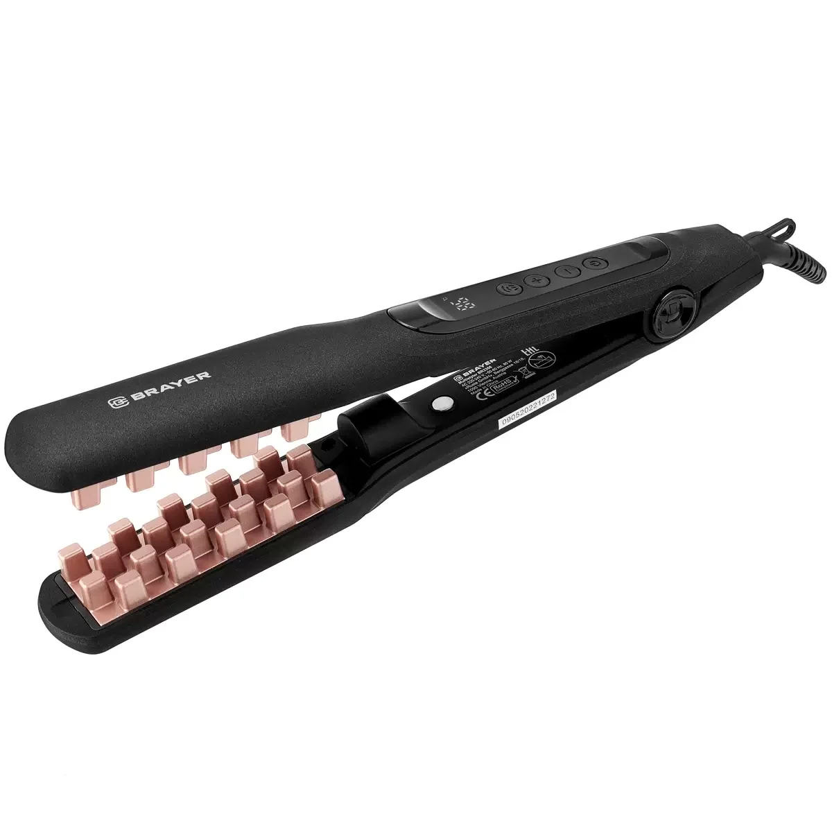 Стайлер BRAYER BR3306 ( гофре, PTC Heating, t. 80-230, автоотключ., шнур 1,8 м)