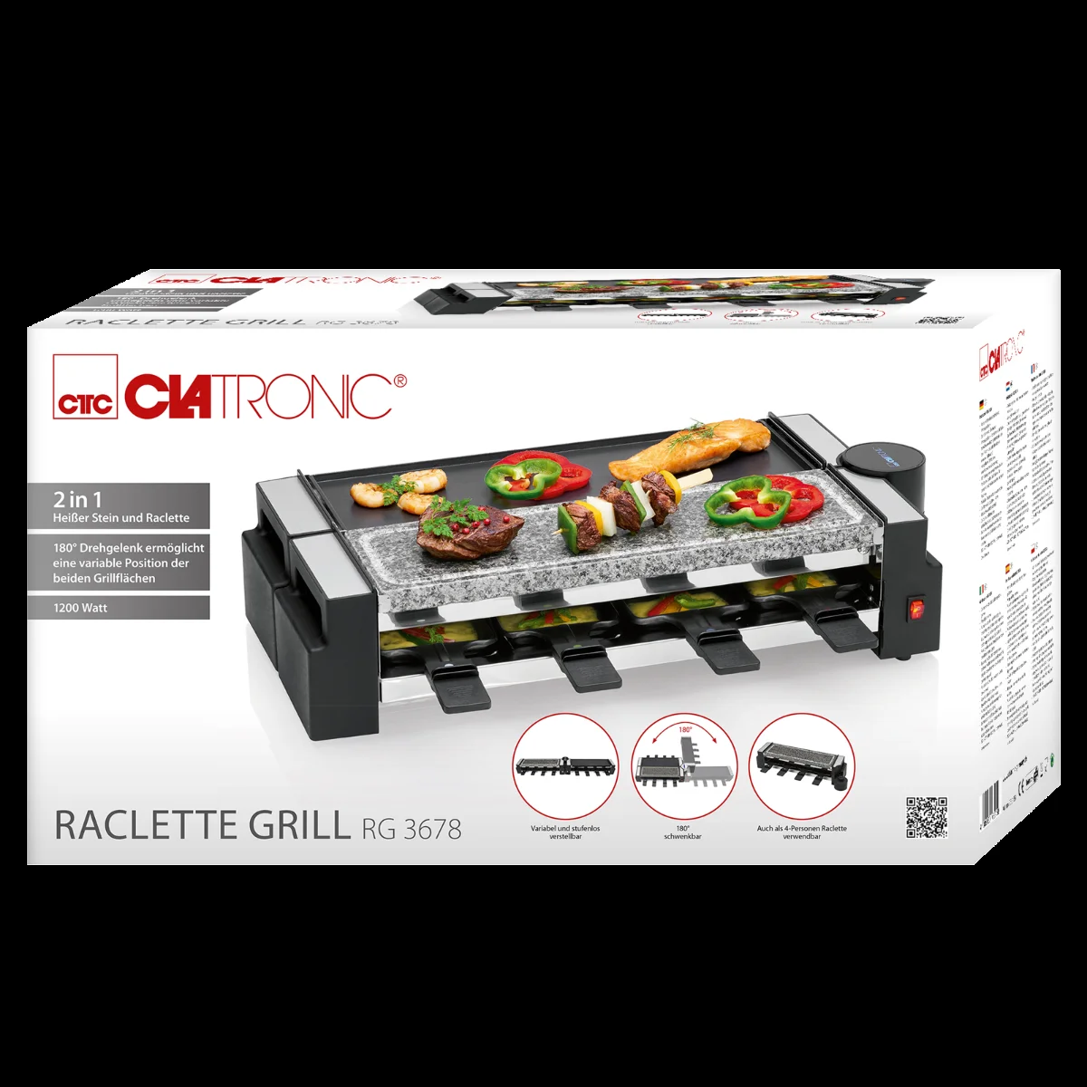 Гриль и шашлычница Clatronic RG 3678 schwarz
