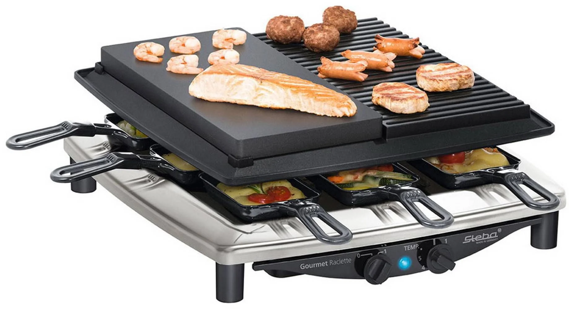 Гриль и шашлычница Steba RC 4 PLUS DELUXE CHROM