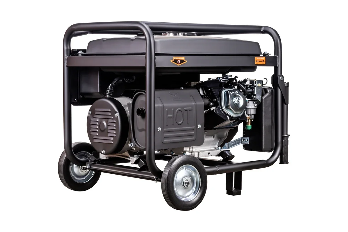 Генератор бензиновый FoxWeld Expert G9500 EW в компл. с блоком автоматики, 7.8/8.3кВт, медь, руч/эл