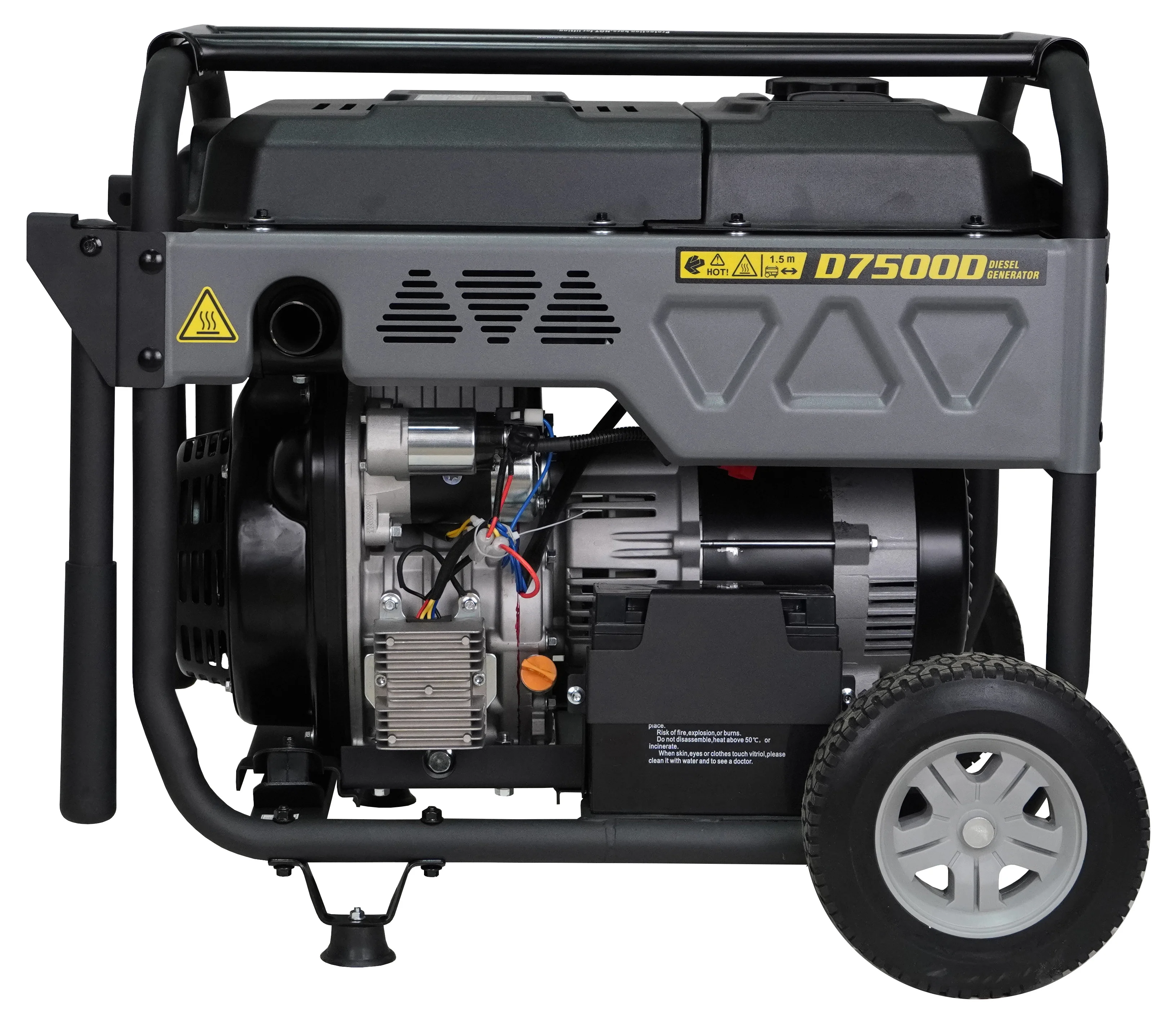 Генератор дизельный "Loncin" LCD7500D, 5/5.5кВт, 10,5 л. с, медь, руч/Эл стартер