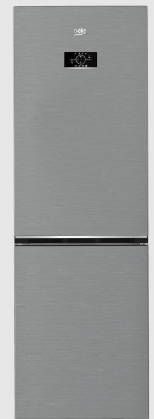 Холодильник двух кам нижн мороз Beko B3RCNK365HX 7387010017, серебристый, 59.5х186х65см, 368л — фото 1