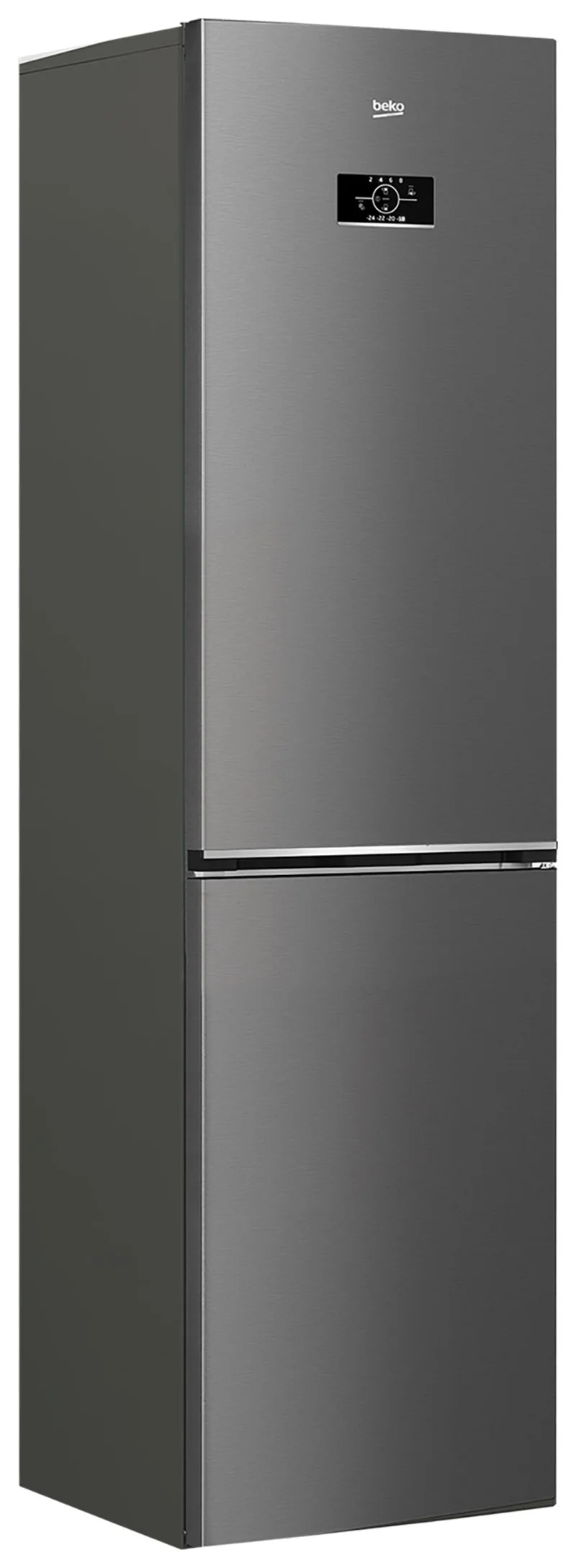 Холодильник двух кам нижн мороз Beko B3RCNK365HXBR 7387010013, темно-серый, 59.5х186х65см, 368л