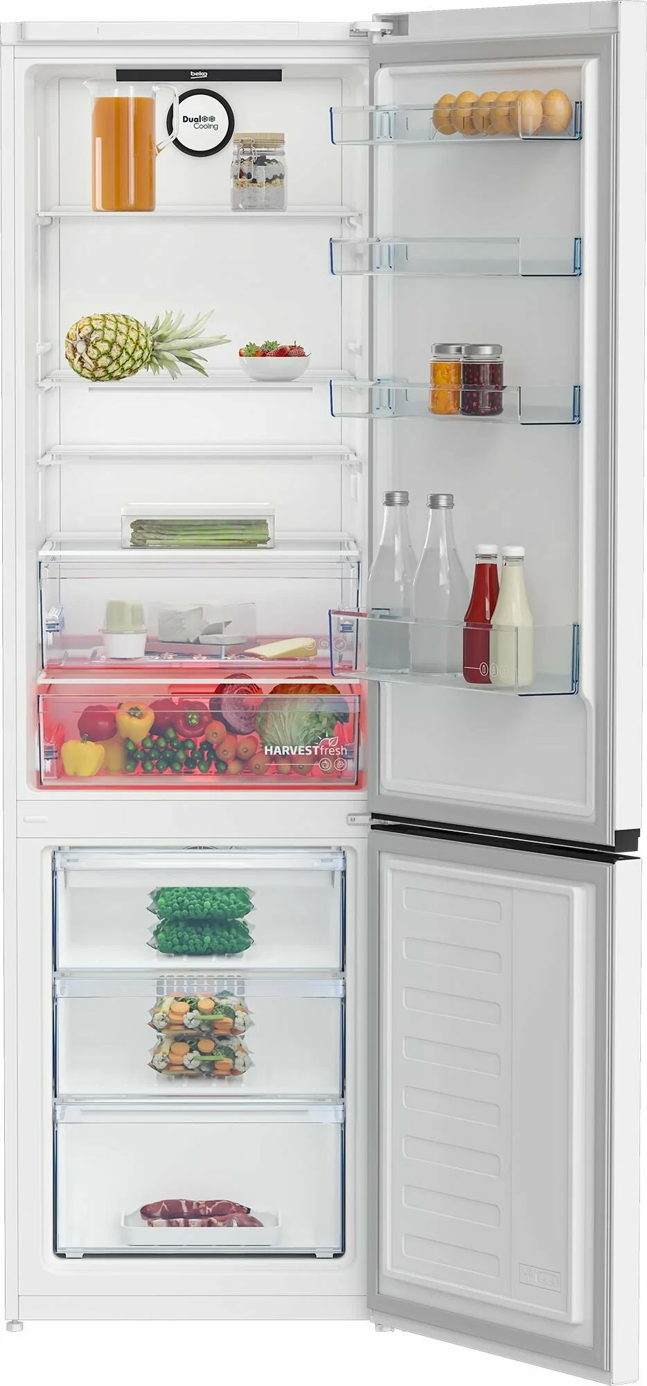 Холодильник двух кам нижн мороз Beko B3RCNK405HDW 7386710012, белый, 59.5х201х65см, 403л