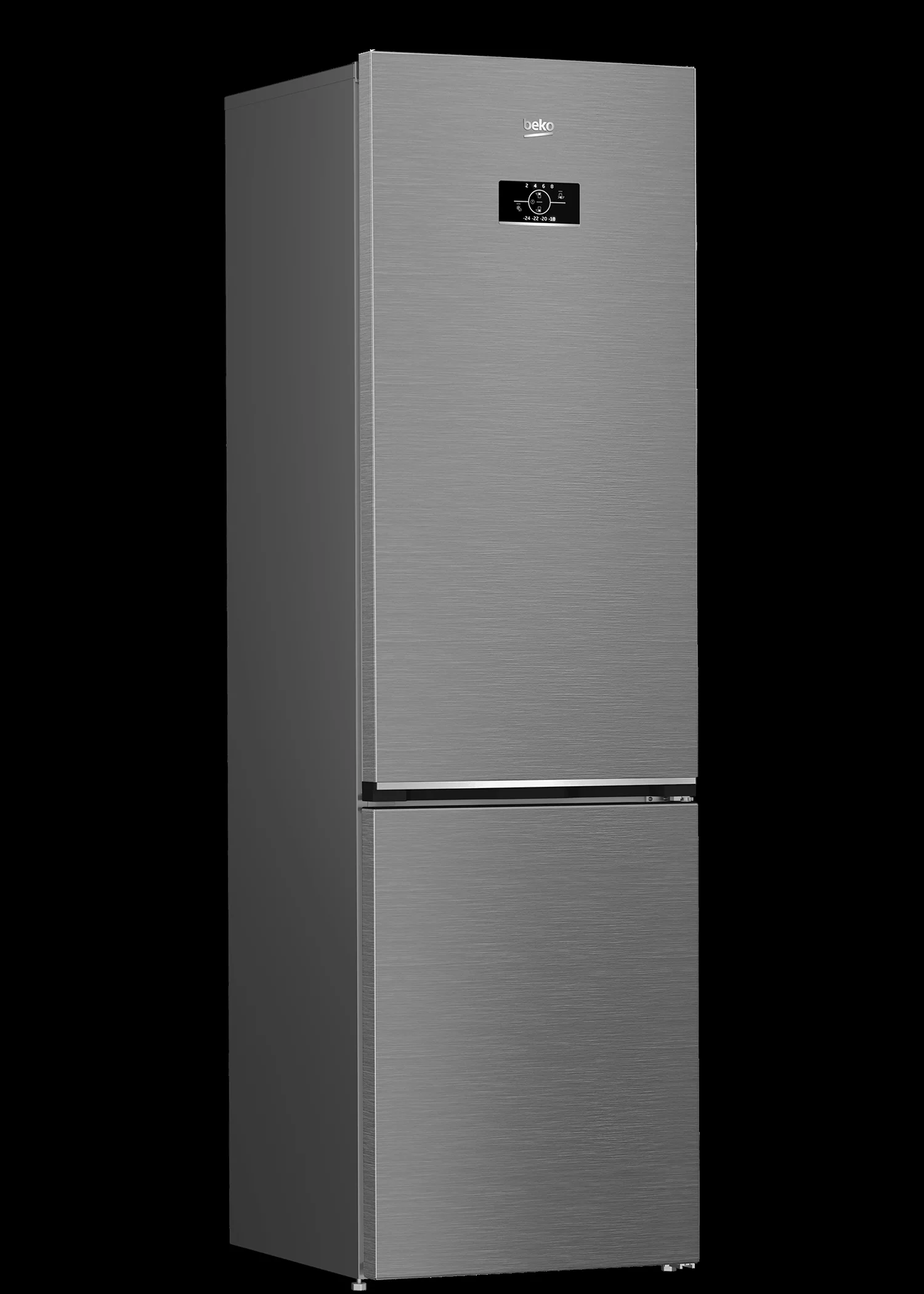 Холодильник двух кам нижн мороз Beko B3RCNK405HDXBR 7386710013, черный, 59.5х201х65см, 403л