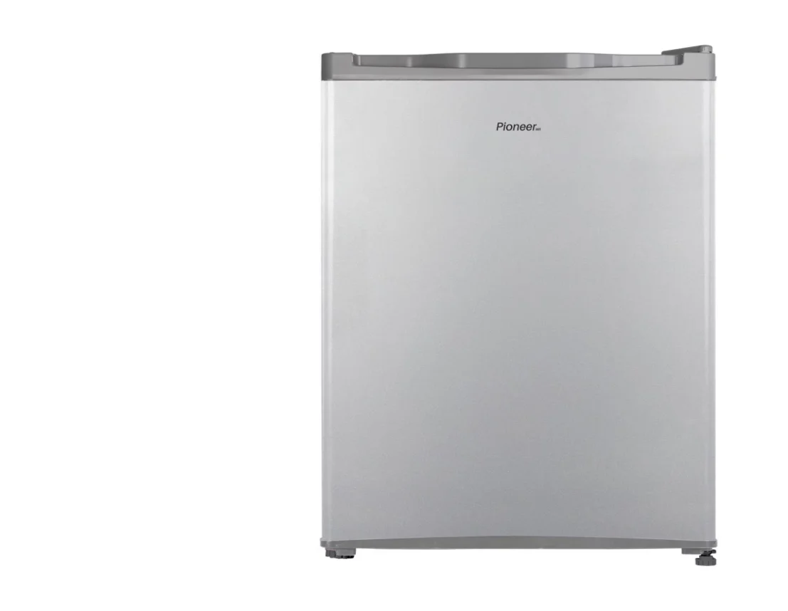 Холодильник однокамерный Pioneer RF-6400_SL, серебристый, 64л, 50Вт, 47,5x45x63,5см, завод Midea