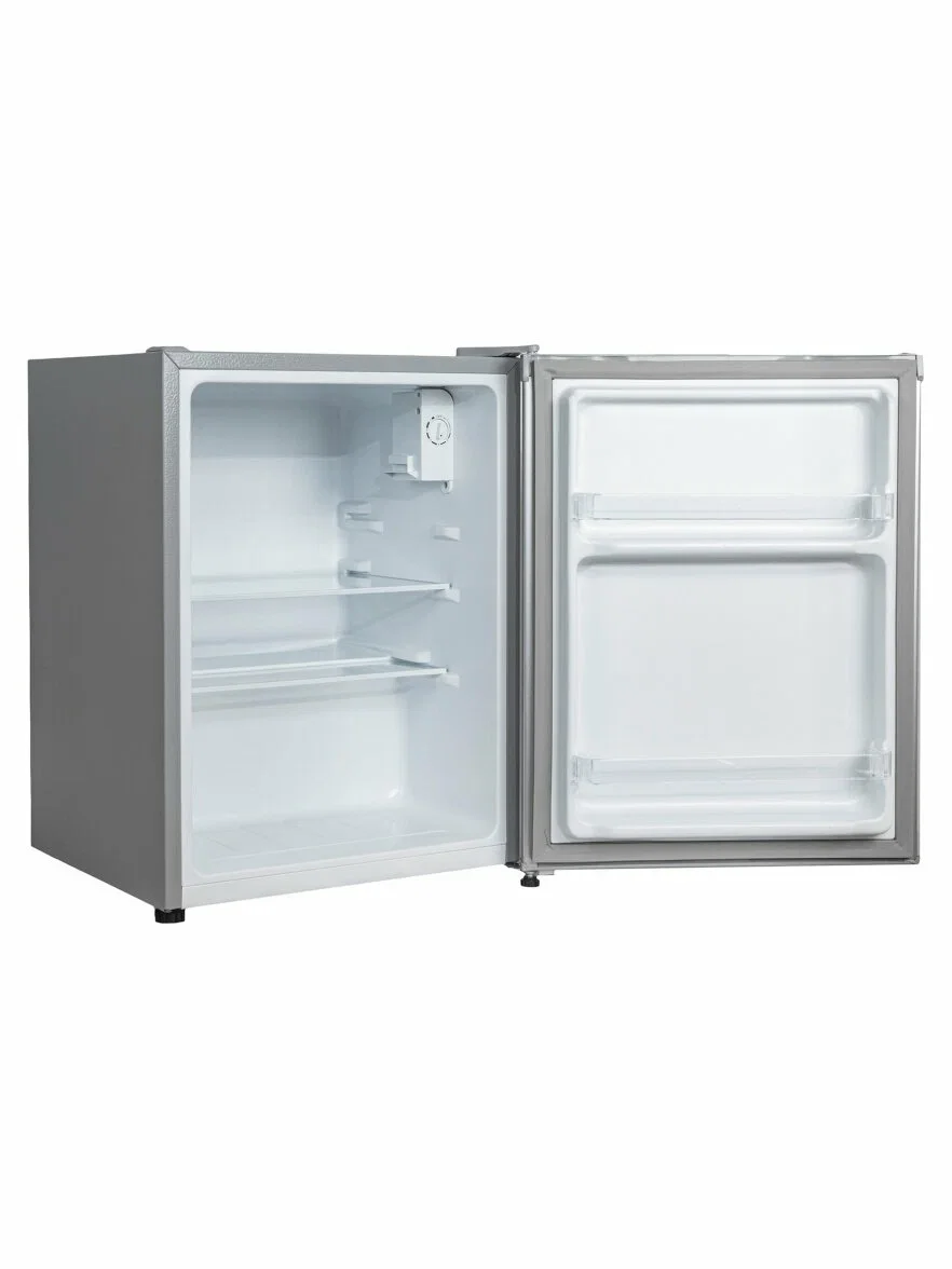 Холодильник однокамерный Pioneer RF-6400_SL, серебристый, 64л, 50Вт, 47,5x45x63,5см, завод Midea