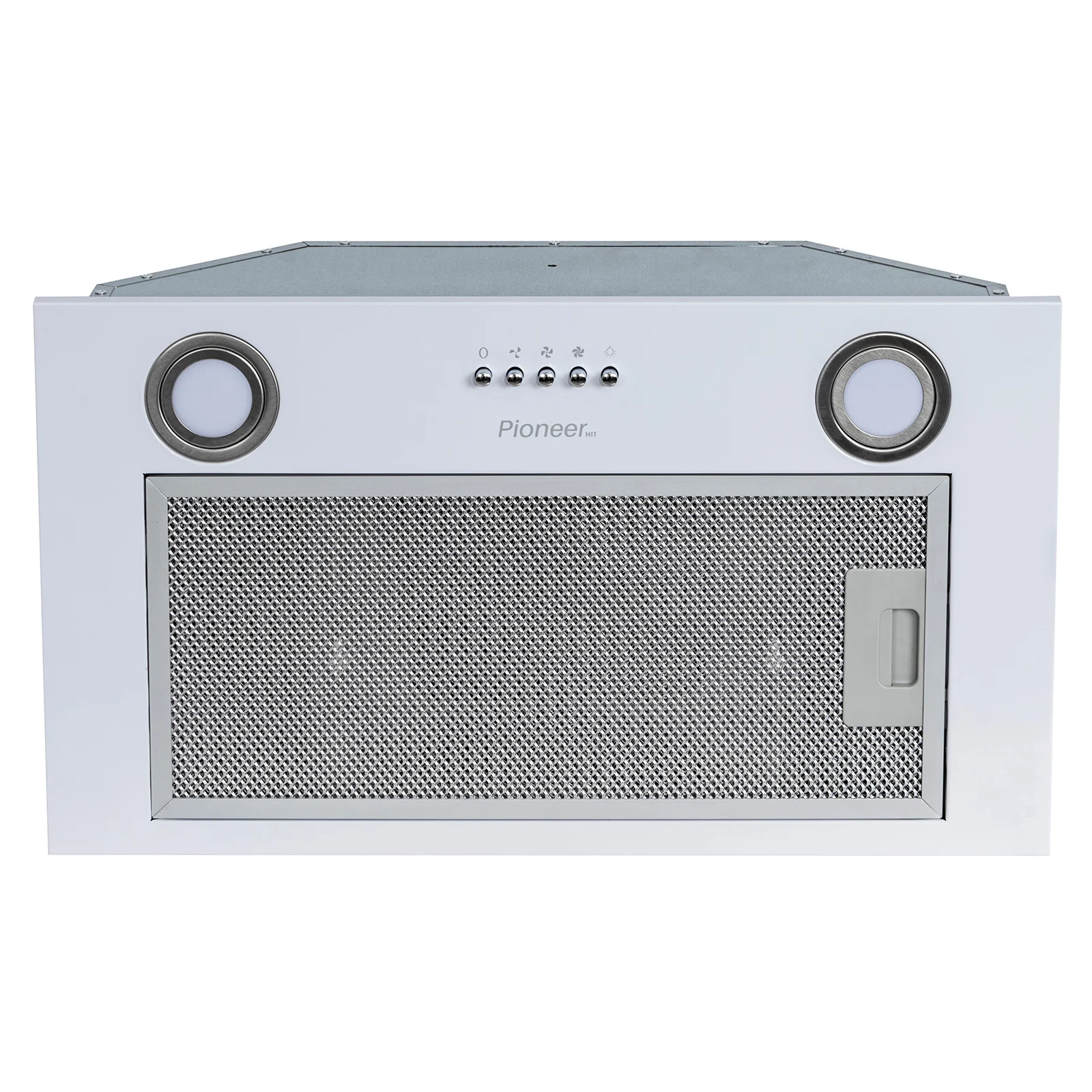 Вытяжка Pioneer HOB-5200BI_BL, 210м³/ч, 70Вт, 3 скорости 2 фильтра, + уголный, черный