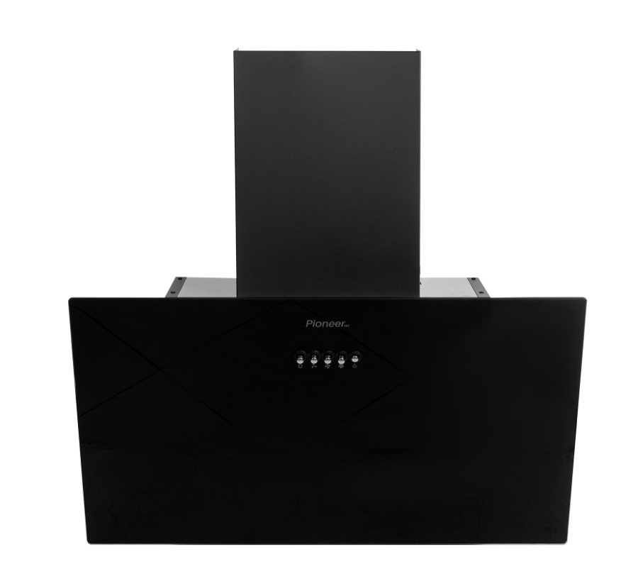 Вытяжка Pioneer HOB-6000IN_BL, 550м³/ч, 145Вт, 3 скорости 2 фильтра, + уголный, черный
