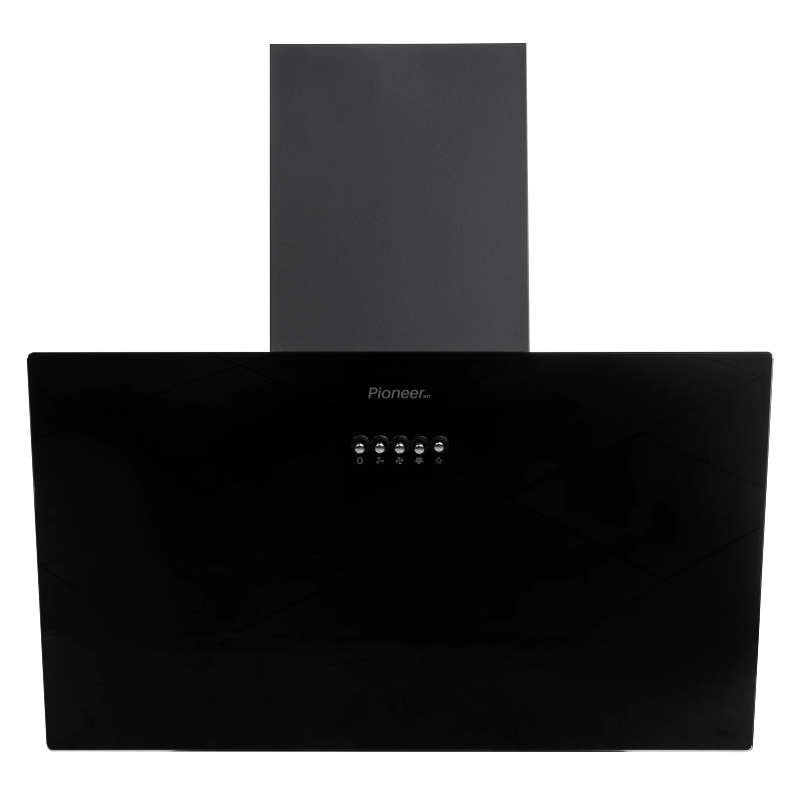 Вытяжка Pioneer HOB-6000IN_BL, 550м³/ч, 145Вт, 3 скорости 2 фильтра, + уголный, черный