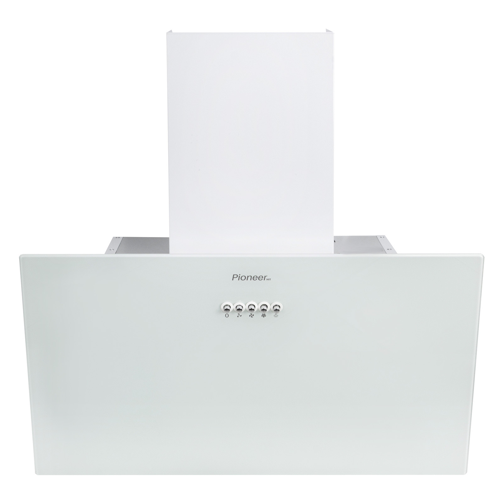 Вытяжка Pioneer HOB-6000IN_WH, 550м³/ч, 145Вт, 3 скорости 2 фильтра, + уголный, 60см, белый