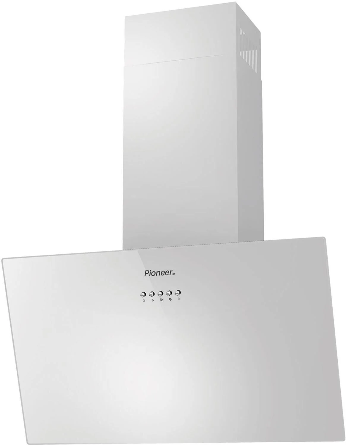 Вытяжка Pioneer HOB-6000IN_WH, 550м³/ч, 145Вт, 3 скорости 2 фильтра, + уголный, 60см, белый