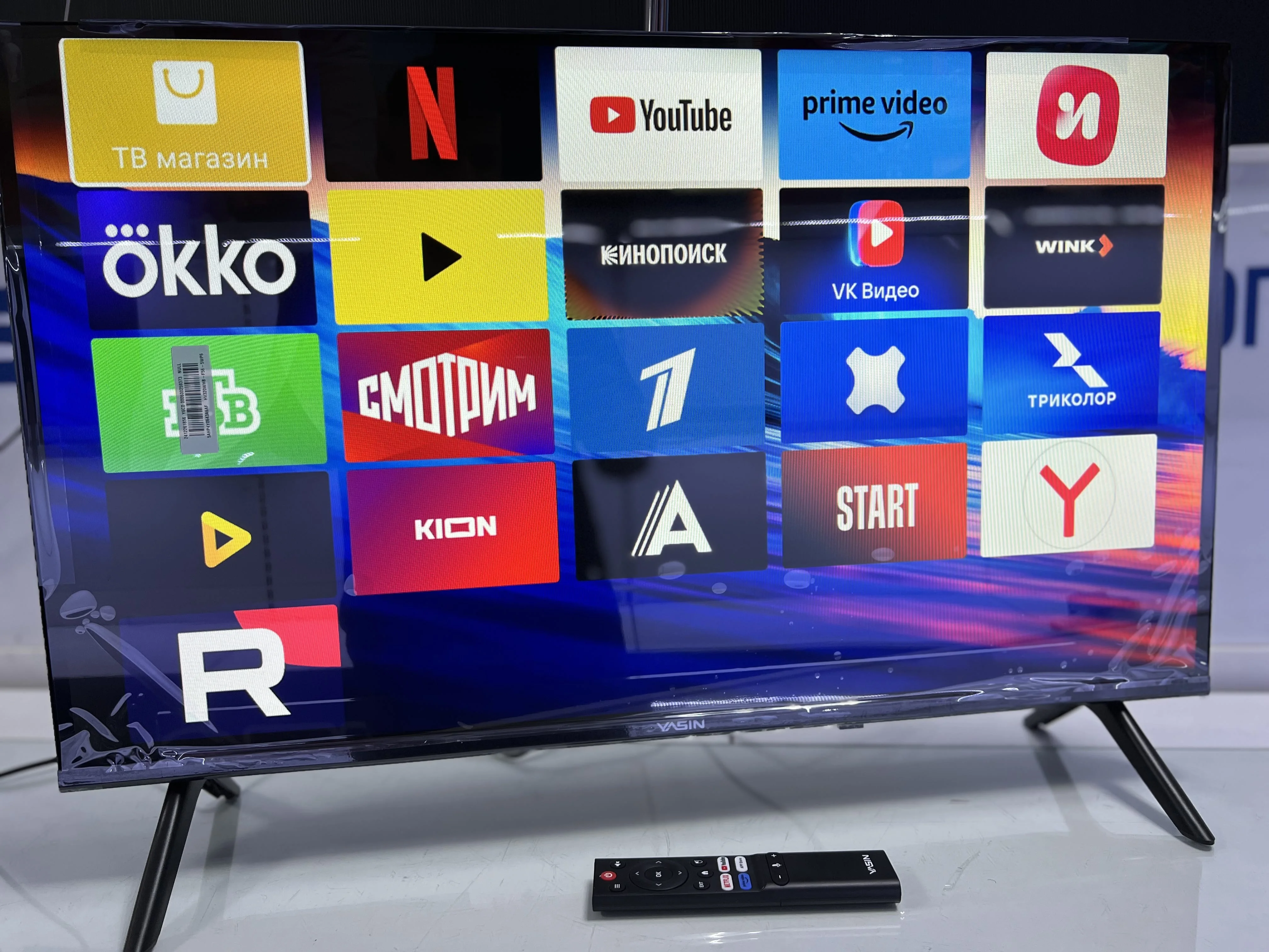 Телевизор LED 32" КТВ YASIN 32E9000 Андроид14 Bluetooth 4К голос пульт Wi-Fi