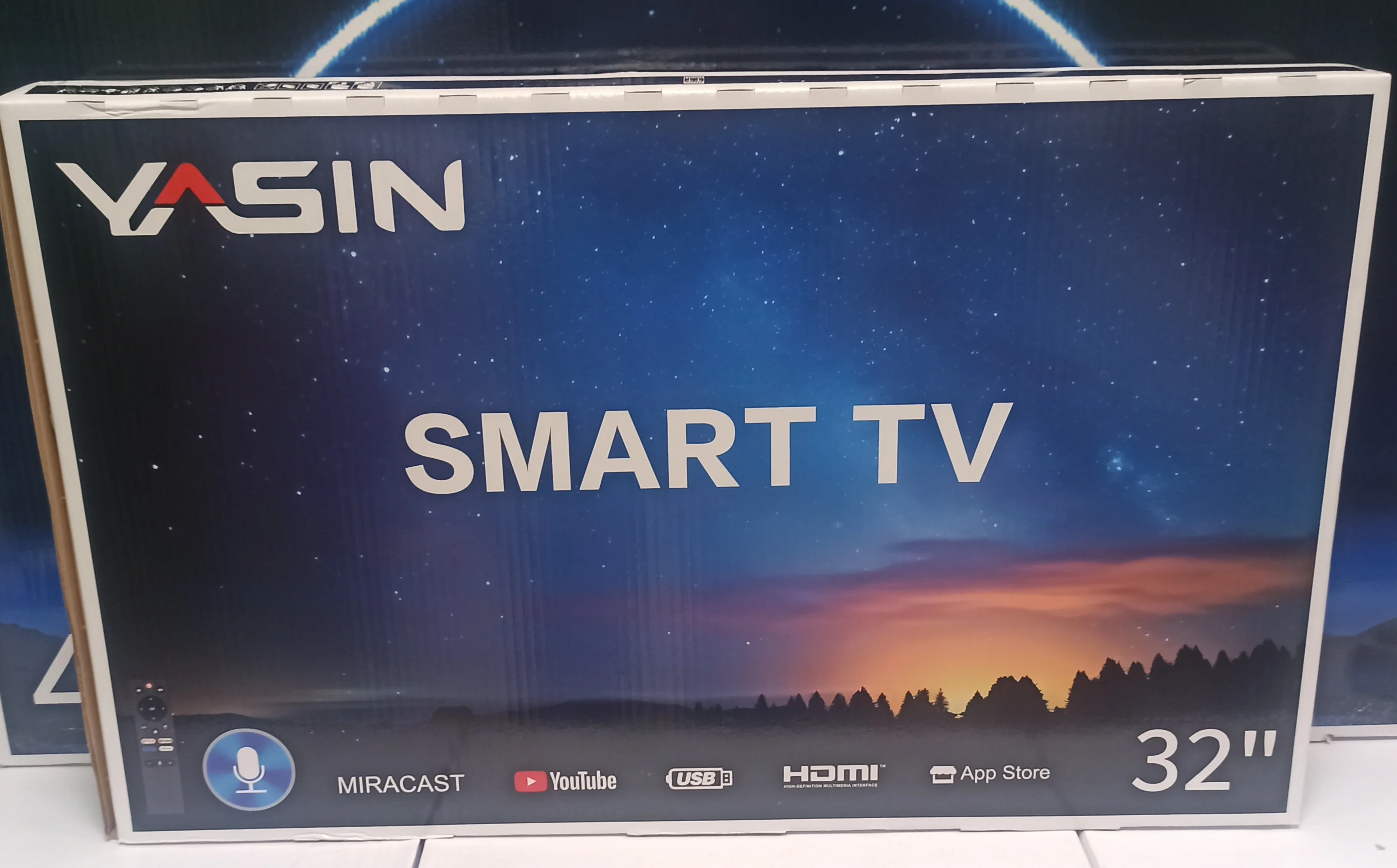 Телевизор LED 32" КТВ YASIN 32E9000 Андроид14 Bluetooth 4К голос пульт Wi-Fi