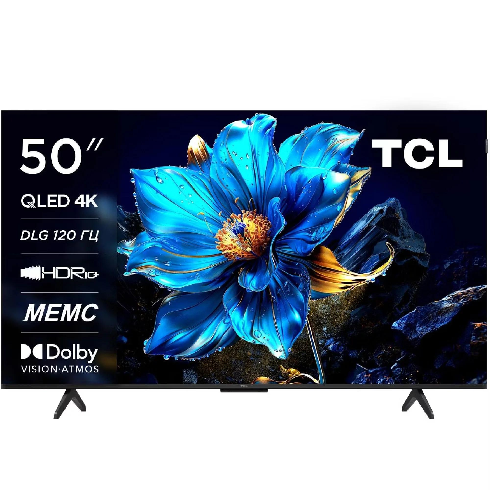 Телевизор LED 65" TCL 65P7K Black Google TB, 4K 3840x2160
