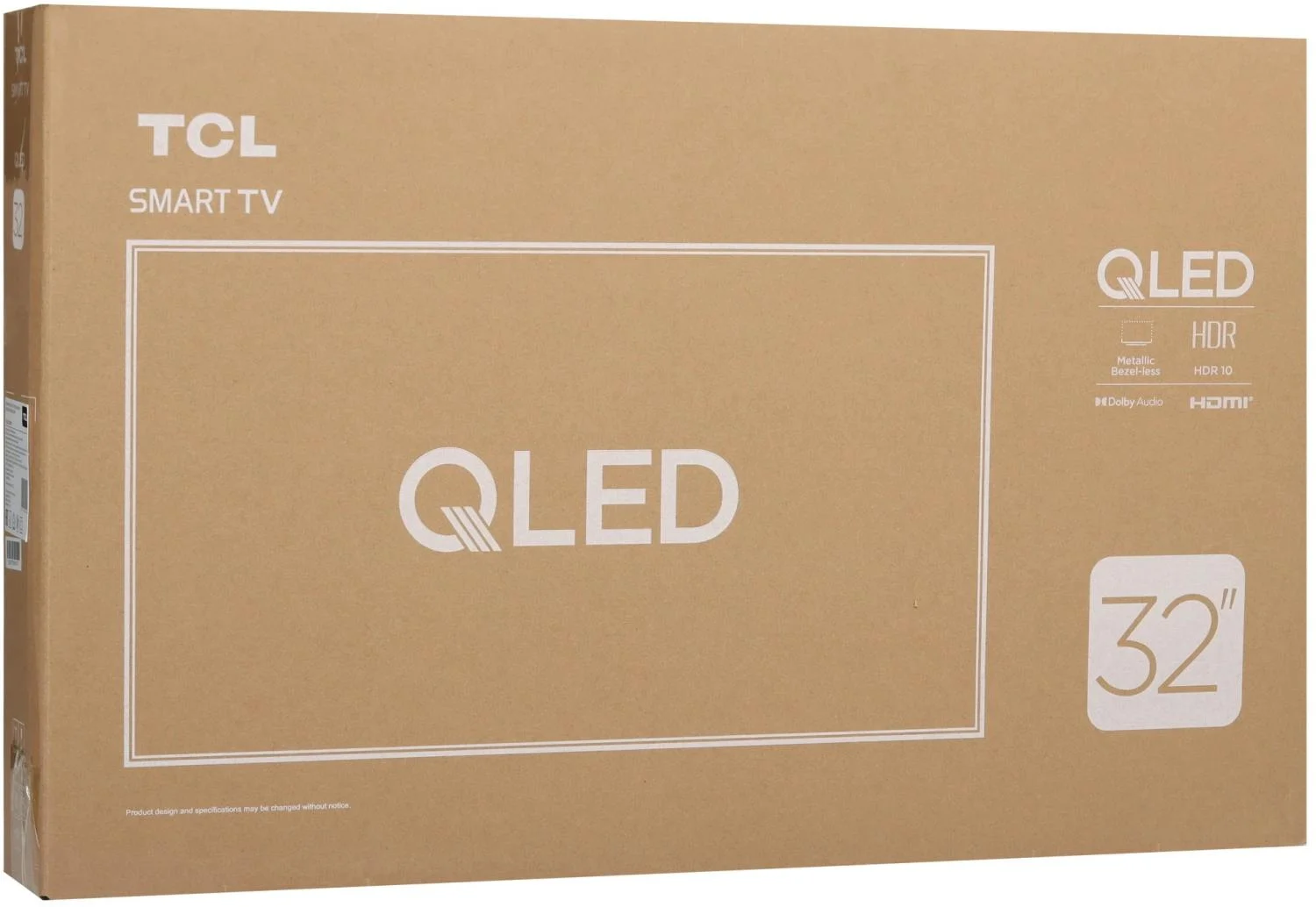 Телевизор QLED 32" TCL 32S5K Smart черный/Full HD/60Hz/DVB-T/DVB-T2/USB/WiFi