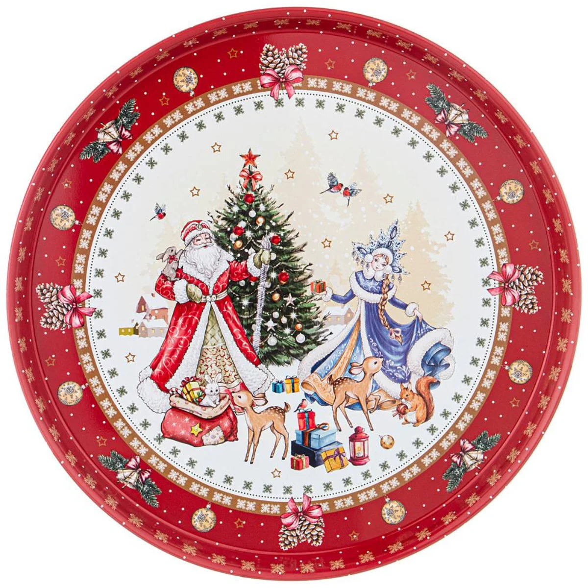 ПОДНОС СЕРВИРОВОЧНЫЙ AGNESS "CHRISTMAS COLLECTION " 33*2,1 СМ