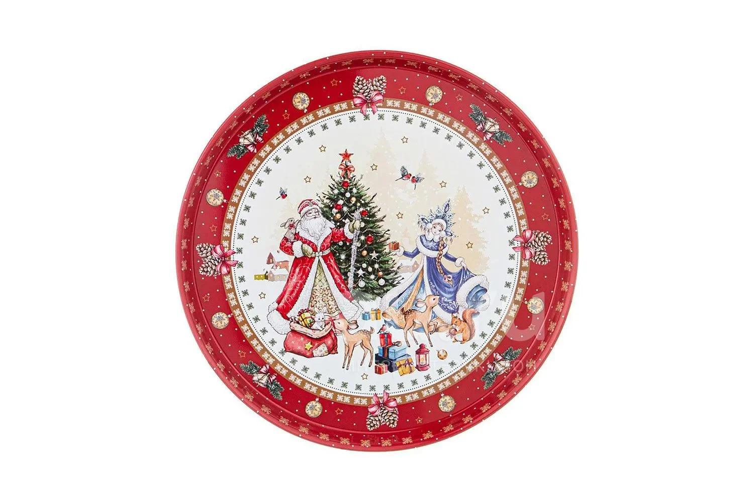 ПОДНОС СЕРВИРОВОЧНЫЙ AGNESS "CHRISTMAS COLLECTION" 33*2,1 СМ