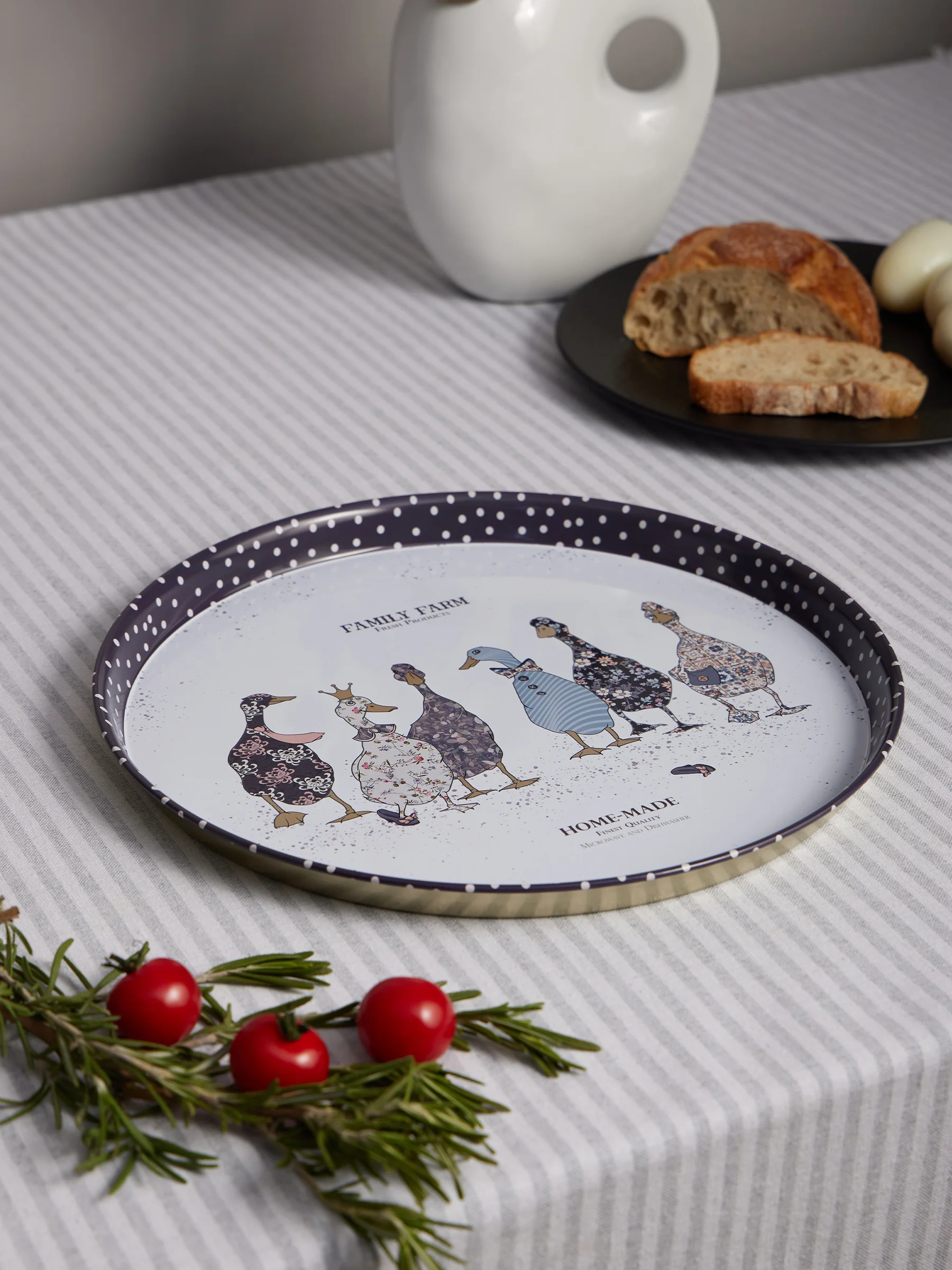 ПОДНОС СЕРВИРОВОЧНЫЙ AGNESS "FAMILY FARM" 33*2,1 СМ