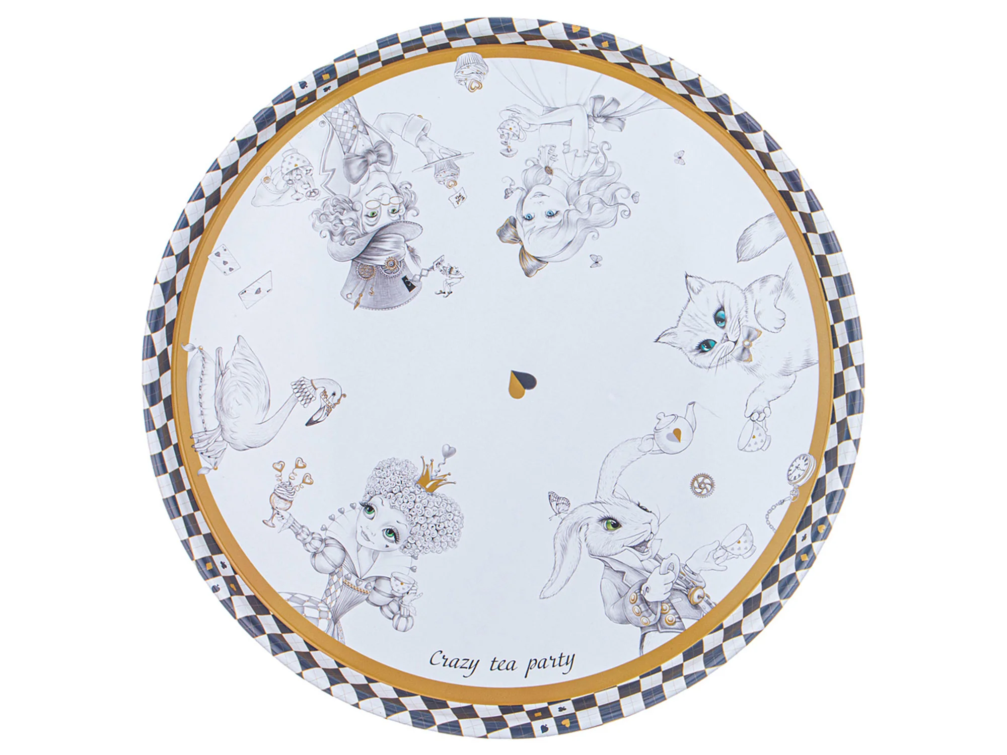 ПОДНОС СЕРВИРОВОЧНЫЙ AGNESS "WONDERLAND" 33*2,1 СМ