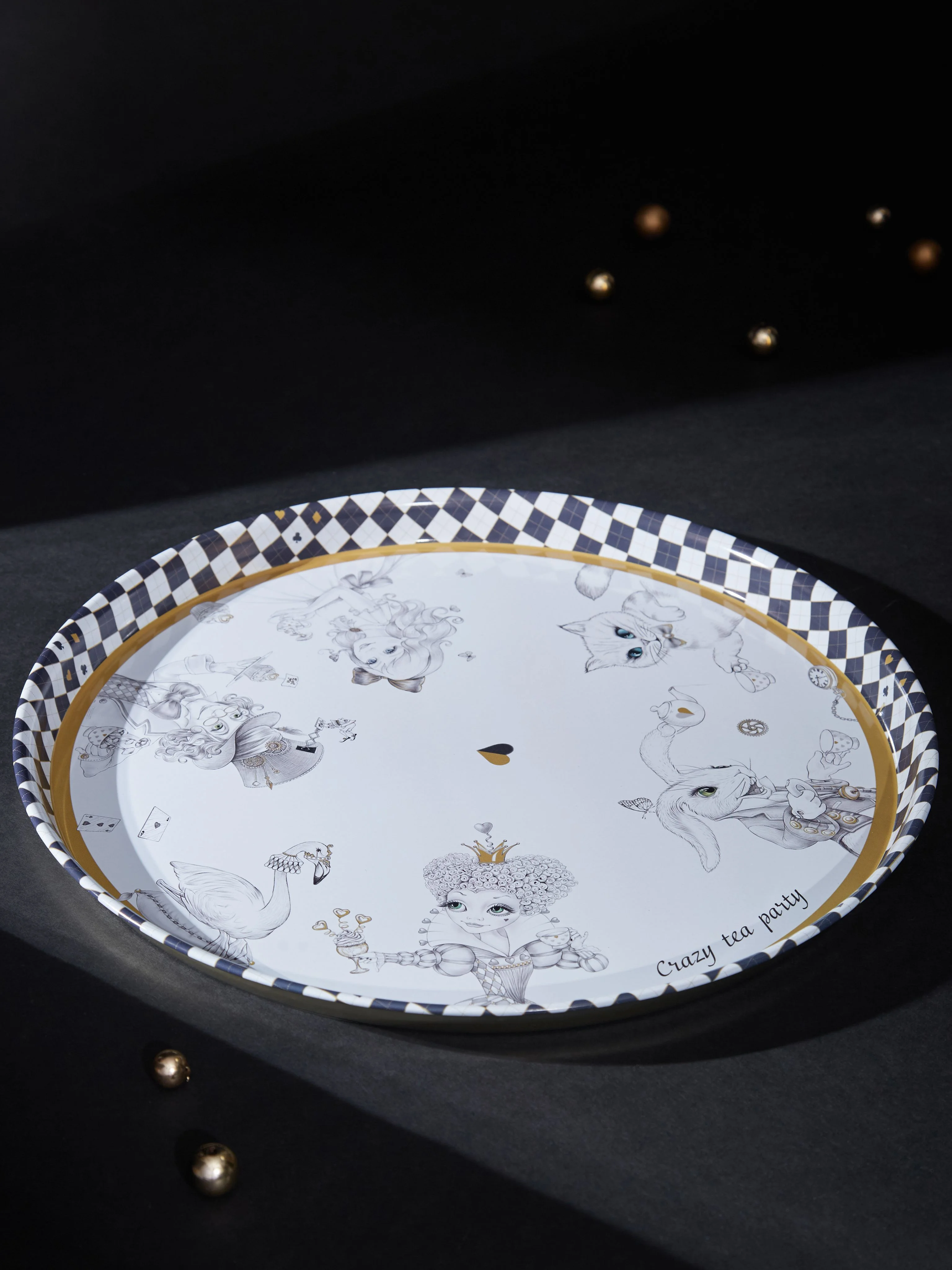 ПОДНОС СЕРВИРОВОЧНЫЙ AGNESS "WONDERLAND" 33*2,1 СМ