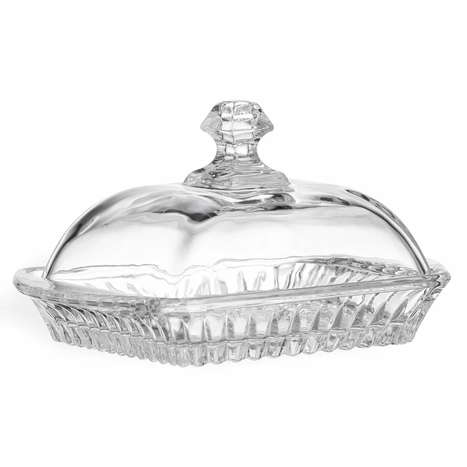 МАСЛЕНКА "MUZA CRYSTAL" 17,5*10,5 СМ. ВЫСОТА=9 СМ