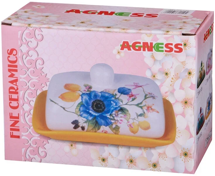 МАСЛЕНКА AGNESS "ЛАВАНДОВАЯ ВЕСНА" 17*12,5*9 СМ (КОР=24ШТ.)