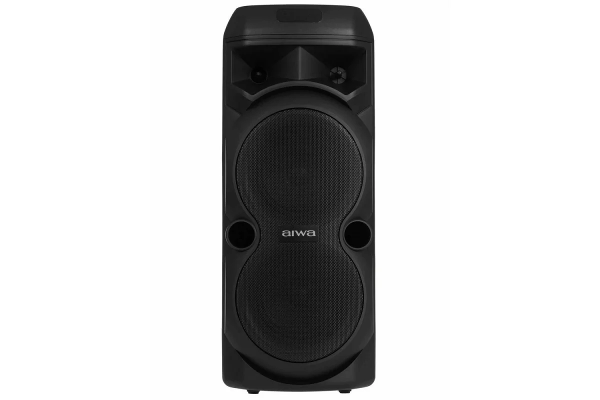 Портативная аудиосистема AIWA CAS-656. 32 Вт USB, TF card 7.4V 3600 мAч Функция TWS 240x258x600 мм.