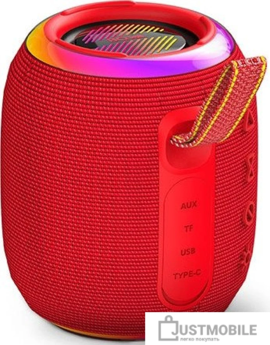 Портативная аудиосистема BQ PBS4005 Красный 10 Вт 3.7 В, 2400 мАч USB Type-С, AUX, Micro SD